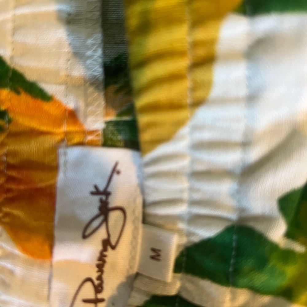 Panama Jack Tropical with Birdies Green and Yellow Birds Skirt - Picture 7 of 7